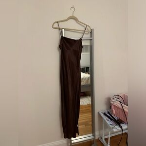 Brown long dress